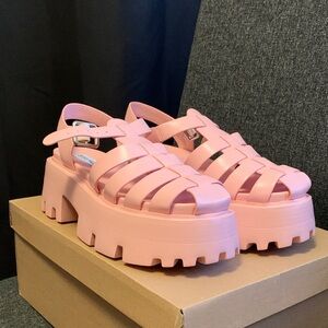 Steve Madden Pink Platform Sandals